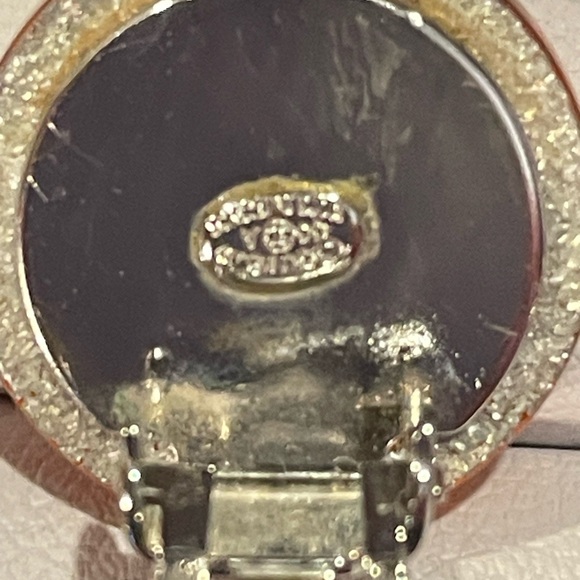 Rare CHANEL interlocking CC glitter resin earrings - Picture 4 of 7